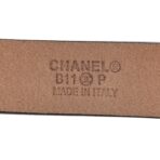 Patent CC Logo Skinny Belt 85 34 Black - 图片 5