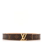 Calfskin Monogram 20mm LV Iconic Reversible Belt 85 34 Arizona Beige