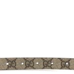 GG Supreme Monogram Plutone Calfskin Double G Reversible 20mm 110 44 Belt - 图片 3