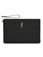 Monogram Document Holder in Matelasse Leather