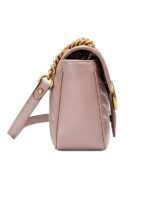 GG Marmont Small Matelasse Dusty Pink Leather Shoulder Bag - 图片 3