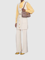 GG Marmont Small Matelasse Dusty Pink Leather Shoulder Bag - 图片 7