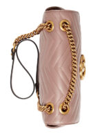 GG Marmont Small Matelasse Dusty Pink Leather Shoulder Bag - 图片 4