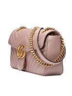 GG Marmont Mini Matelasse Dusty Pink Leather Shoulder Bag - 图片 2