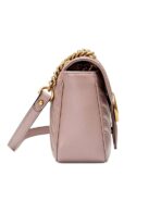 GG Marmont Mini Matelasse Dusty Pink Leather Shoulder Bag - 图片 3