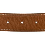 Epsom Horseshoe 32mm Belt Strap 100 40 Gold Etoupe - 图片 3