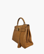 Hermès Vintage Kelly 32 Clemence Beige GHW - 图片 4