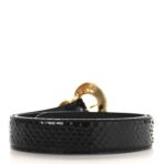 Snakeskin Heart Belt 75 30 Black - 图片 2