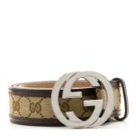 Monogram Interlocking G Belt 90 36 Dark Brown