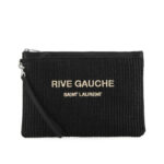 Rive Gauche Raffia Clutch