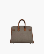 Hermes Birkin 25 Gris Mouette/Gold Togo PBHW - 图片 5