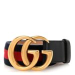 Nylon Calfskin Double G Web 40mm Belt 75 30 Blue Red Black