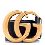 Calfskin Double G Wide Belt 75 30 Black