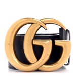 Calfskin Double G Wide Belt 75 30 Black