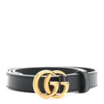 Calfskin Double G 20mm Belt 80 32 Black