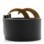 Calfskin Double G Wide Belt 75 30 Black - 图片 2