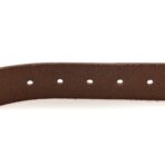 Vegetable Tanned Square Buckle Belt 85 34 Dark Brown Chocolate - 图片 5