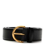 Textured Dollar Calfskin 40mm Belt 95 38 Black