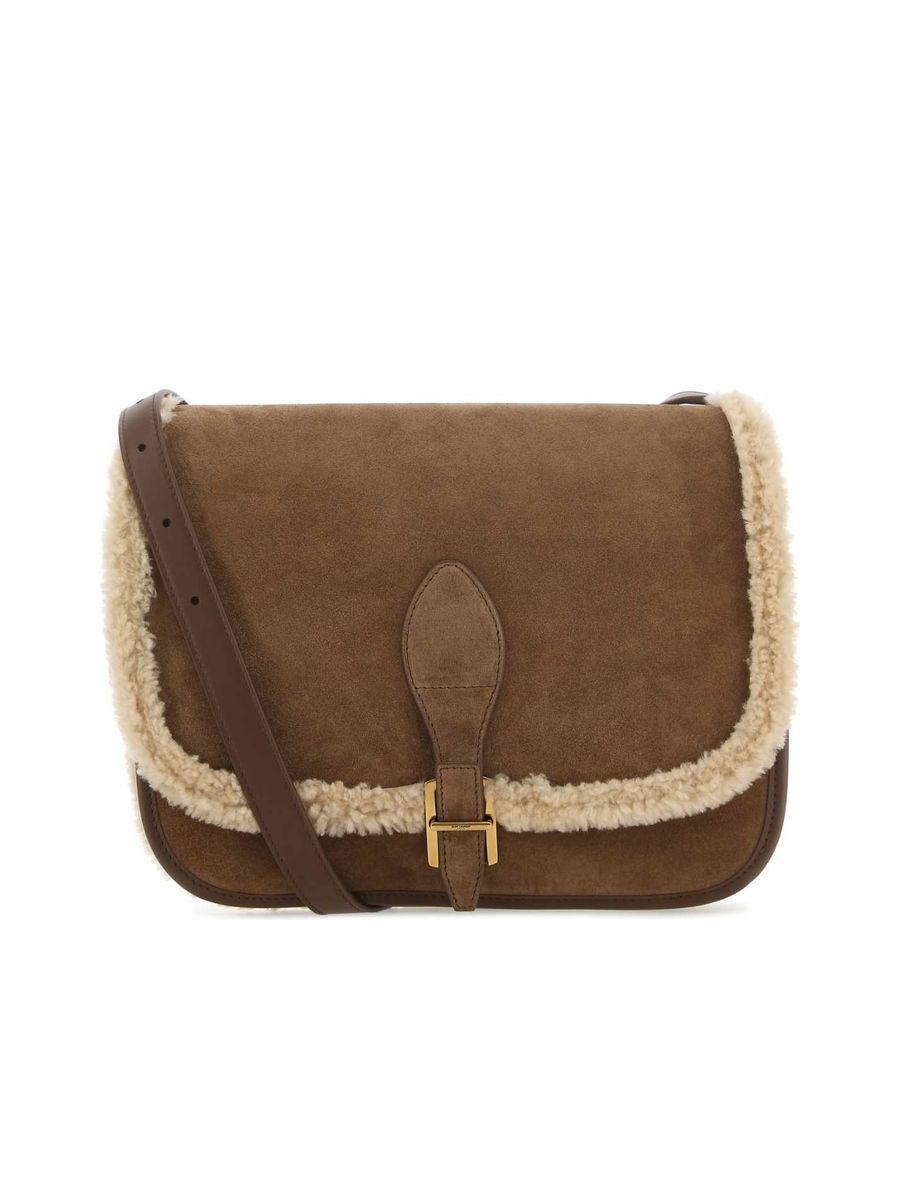 669293AAAUF_2281-1.jpg Suede Crossbody Bag - 图片 1