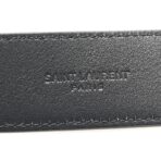 Suede Calfskin Monogram Square Buckle Belt 80 32 Black - 图片 3