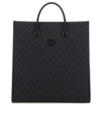 GG Supreme Fabric and Leather Shopping Bag