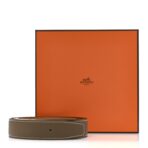 Epsom Horseshoe 32mm Belt Strap 100 40 Gold Etoupe - 图片 6