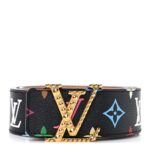 Monogram Multicolor Studded LV Initiales Belt 90 36 Black