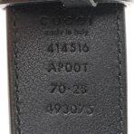 Calfskin Double G 30mm Belt 70 28 Black - 图片 5