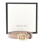 Calfskin Pearl Double G 20mm Belt 85 34 Porcelain Rose - 图片 5