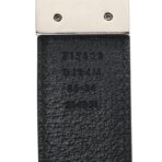 Textured Dollar Calfskin Ciny Calf Lux Squared Interlocking G 30mm Reversible Belt 85 34 Blue Black - 图片 3
