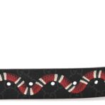 GG Supreme Monogram Kingsnake 35mm Belt 80 32 Black Multicolor - 图片 3