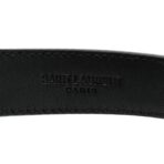 Smooth Calfskin Monogram Square Buckle Belt 85 34 Black - 图片 3