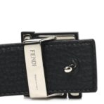 Cuoio Romano Glazed Fabric Enamel FF 1974 Reversible Belt 100 40 Black - 图片 5