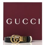 Plutone Calfskin Double G Reversible Belt 100 40 Black White - 图片 8