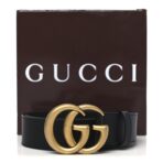 Calfskin Double G 40mm Belt 90 36 Black - 图片 6