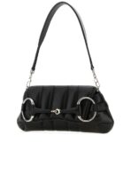 Small Leather Shoulder Bag With Horsebit Chain - 图片 2