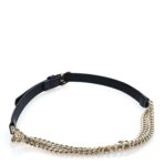 Calfskin Logo Chain Belt 70 28 Black - 图片 2