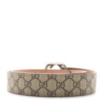 GG Supreme Monogram Selleria Calfskin Interlocking G Belt 100 40 Beige Ebony Cocoa - 图片 2