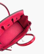 Hermès Birkin 25 Framboise Touch Togo Matt Alligator PHW - 图片 7