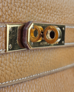 Hermès Vintage Kelly 32 Clemence Beige GHW - 图片 8