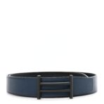 Togo Box 32mm Matte H Rider Belt 105 42  Bleu de Prusse Black