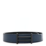 Togo Box 32mm Matte H Rider Belt 105 42  Bleu de Prusse Black