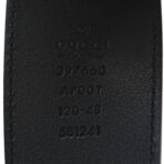 Calfskin Double G 40mm Belt 120 48 Black - 图片 5