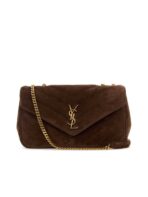 Loulou Medium in Matelassé Suede