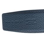 Togo Box 32mm Matte H Rider Belt 105 42  Bleu de Prusse Black - 图片 3