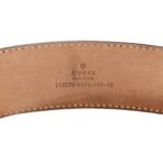 Guccissima Signature Interlocking G Belt 100 40 Black - 图片 5