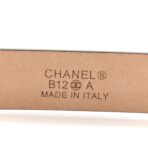 Patent CC No 5 Perfume Bottle Skinny Belt 90 36 Black - 图片 5