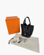 Hermès Picotin 18 Lock Clemence Black PHW - 图片 8