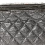 Metallic Goatskin Quilted Banane Waist Bag Fanny Pack Silver - 图片 9