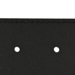 X ADIDAS Textured Dollar Calfskin Double G 40mm Belt 85 34 Black - 图片 4